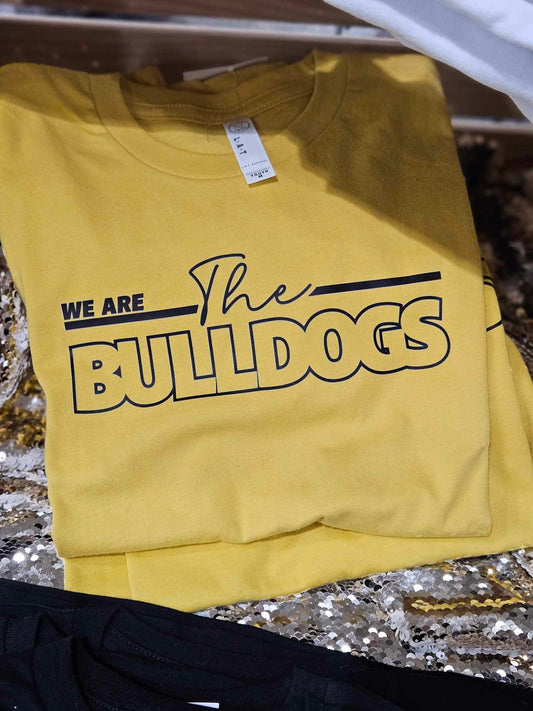 GOLD We Are The Bulldogs Spirit Tee