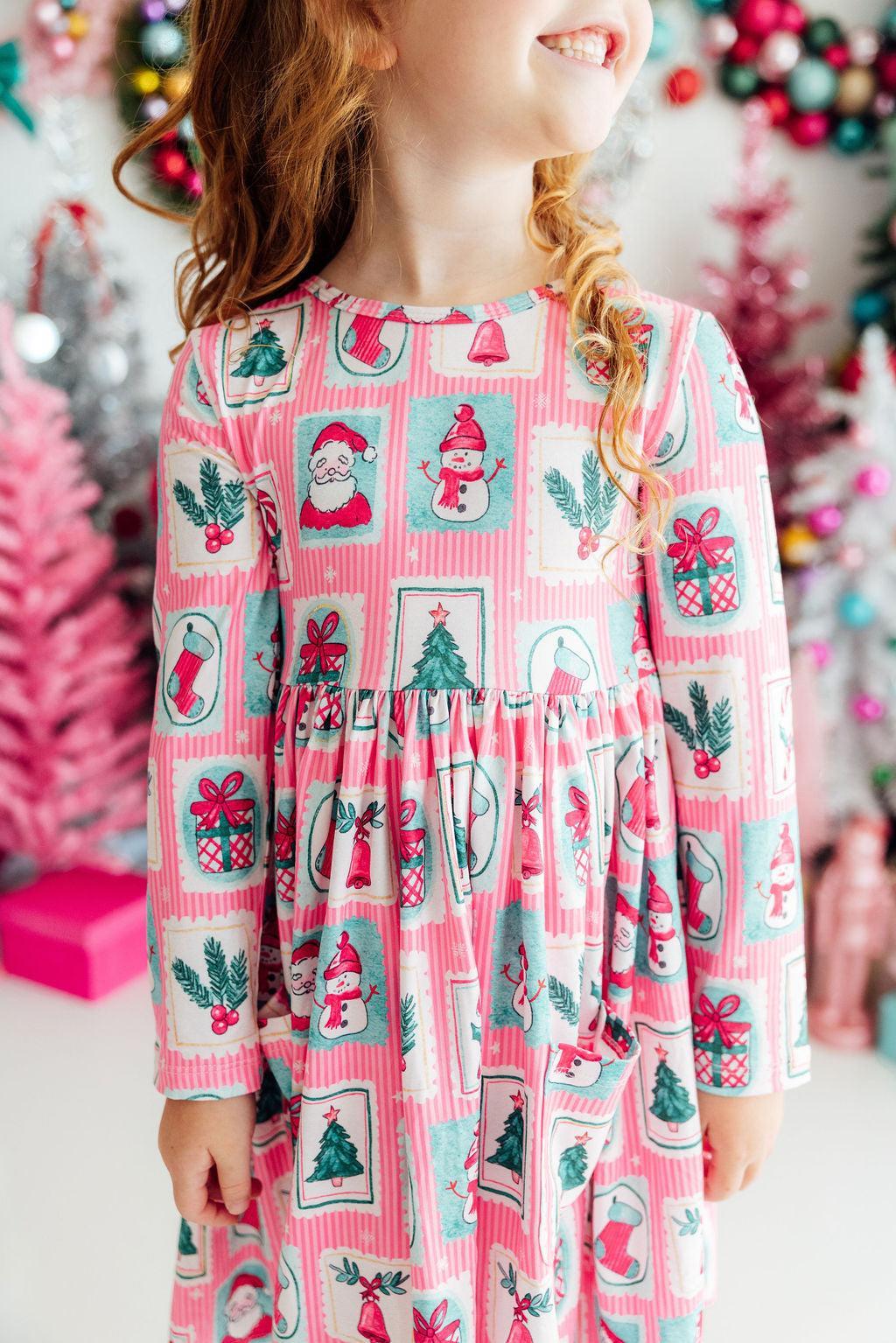 Dear Santa LS Pocket Twirl Dress