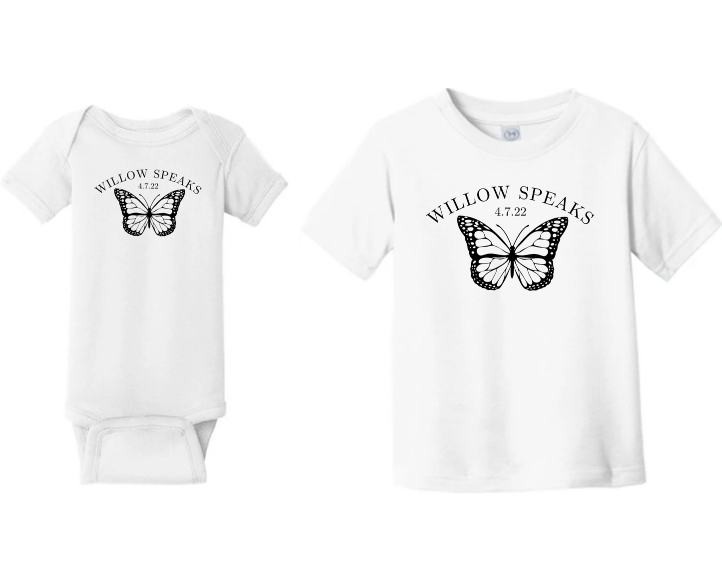 Willow Speaks | Butterfly Tee | Infant & Toddler