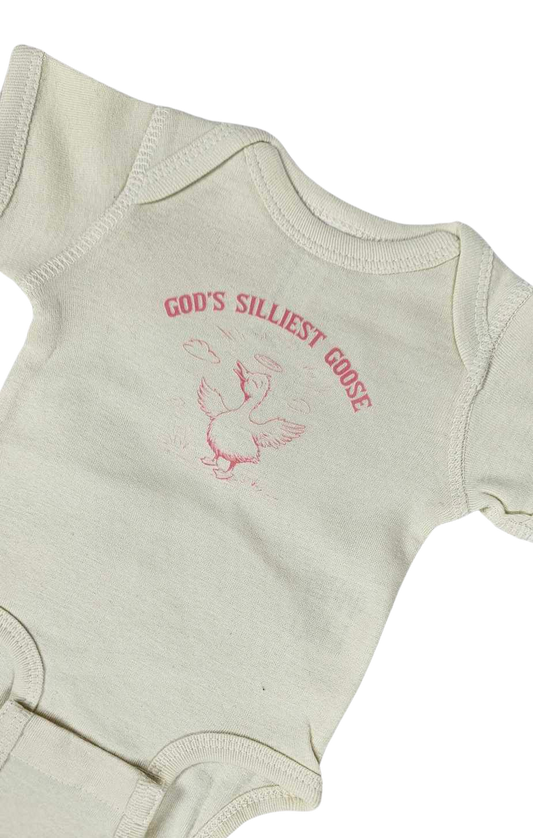 God’s Silliest Little Goose Graphic Onesie