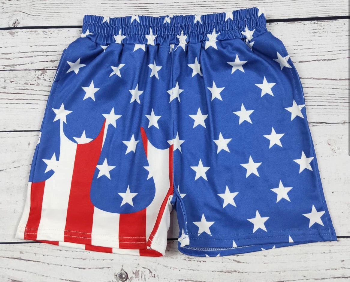 Boys Printed Drip Shorts