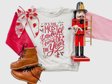 Load image into Gallery viewer, Most Wonderful Time Girls Christmas Sweatshirt
