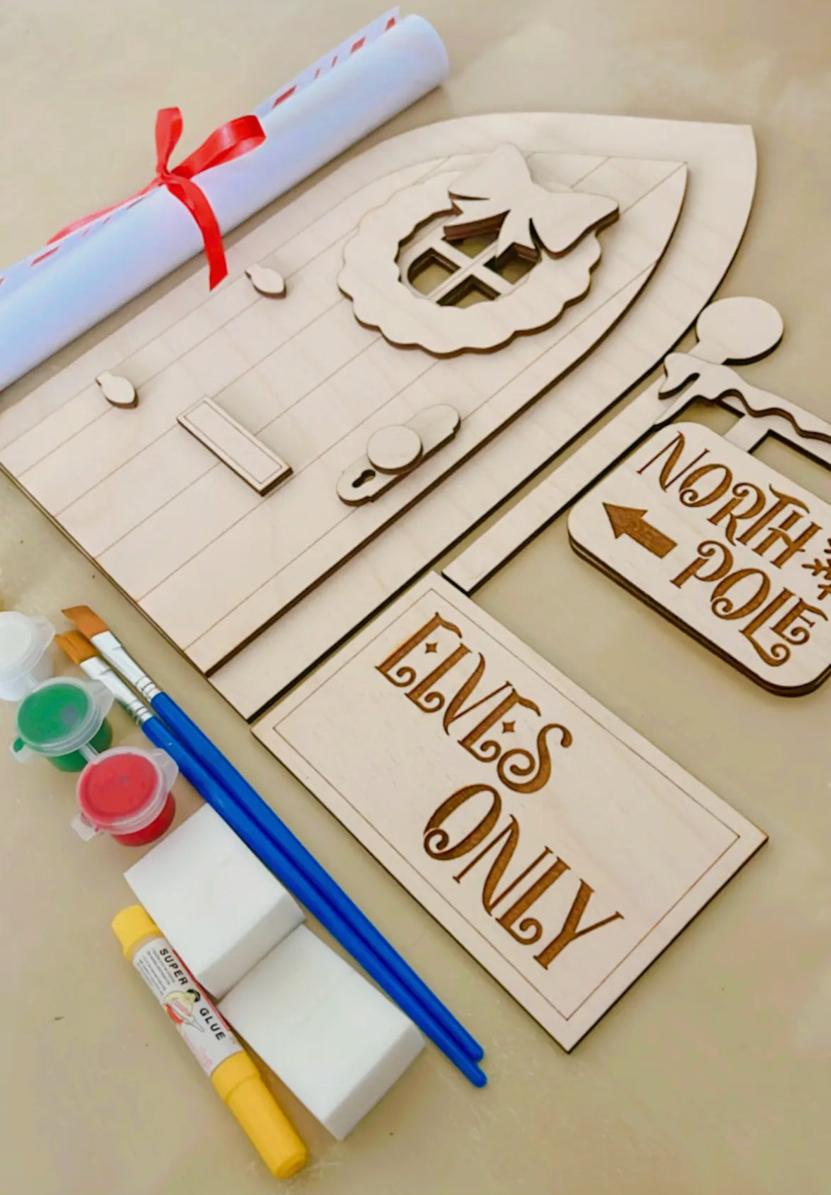 North Pole Secret Door DIY Set