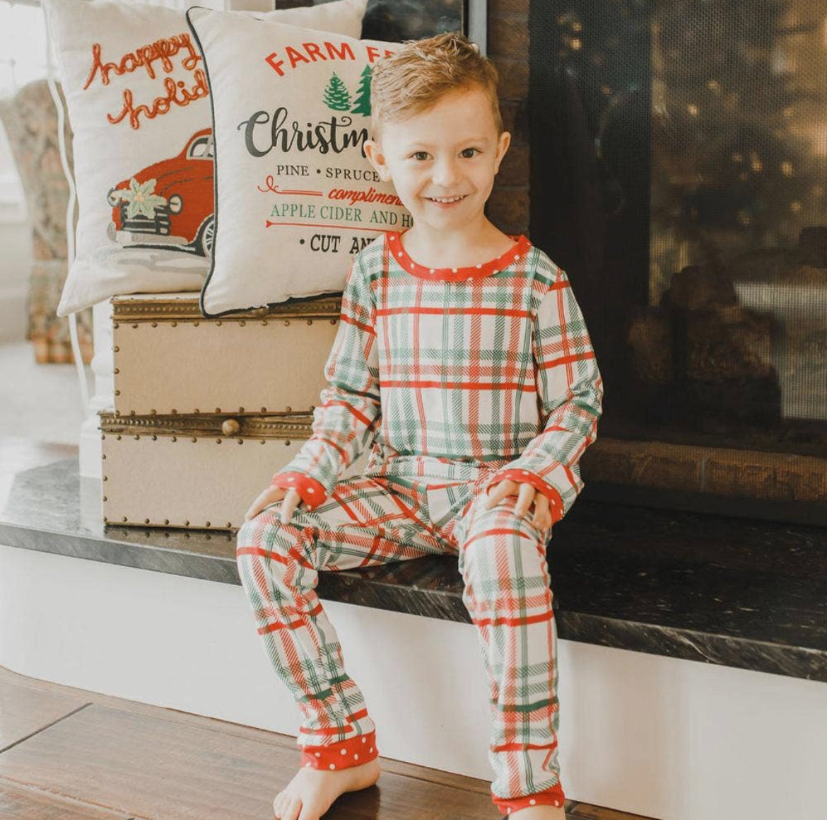 Christmas Plaid Buttflap PJ’s