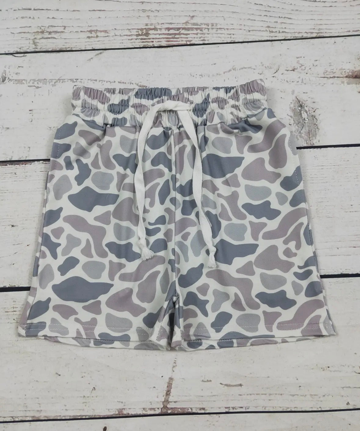Boys Camo Pocket Shorts