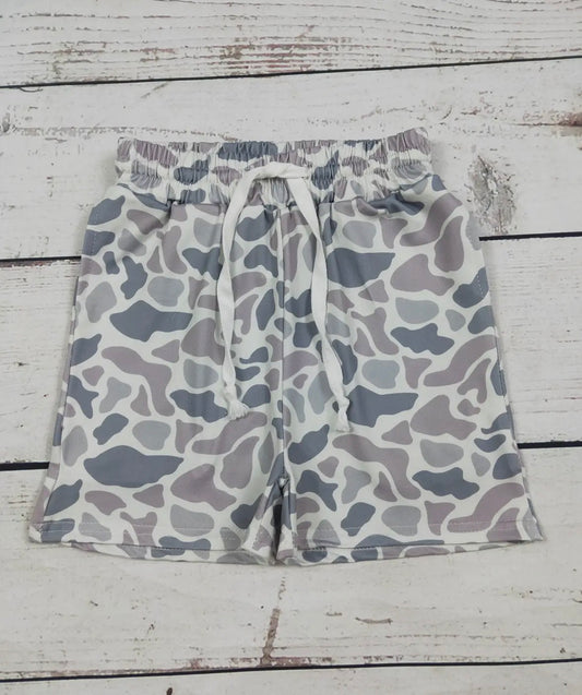 Boys Camo Pocket Shorts
