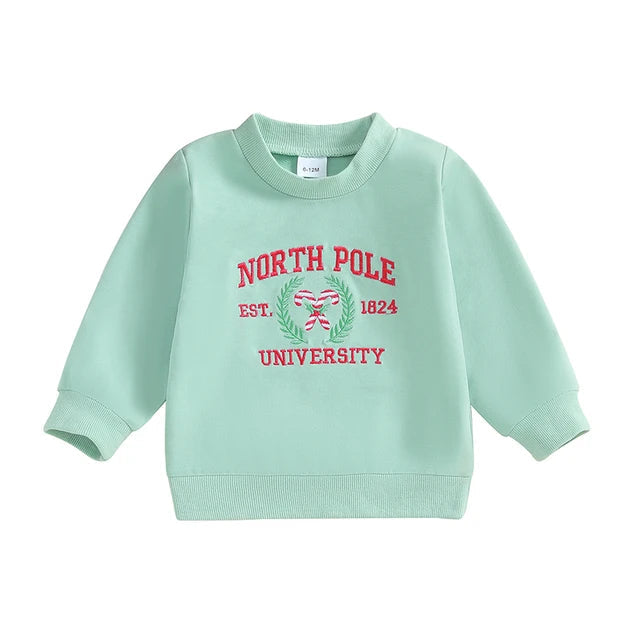 North Pole Embroidered Pullover