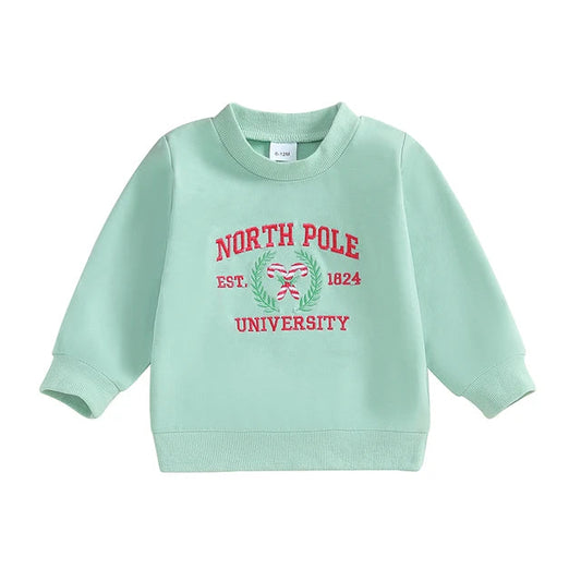 North Pole Embroidered Pullover