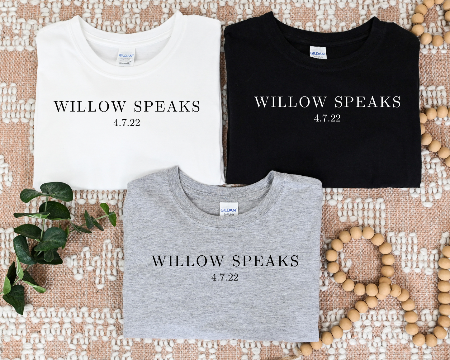 Willow Speaks | Serif Tee | Youth & Adult