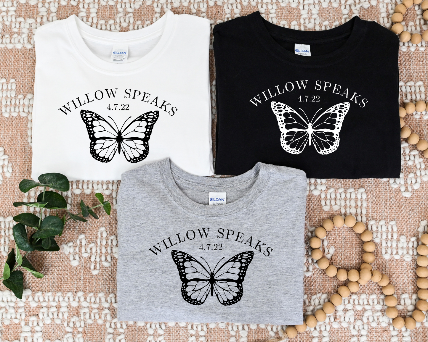 Willow Speaks | Butterfly Tee | Youth & Adult