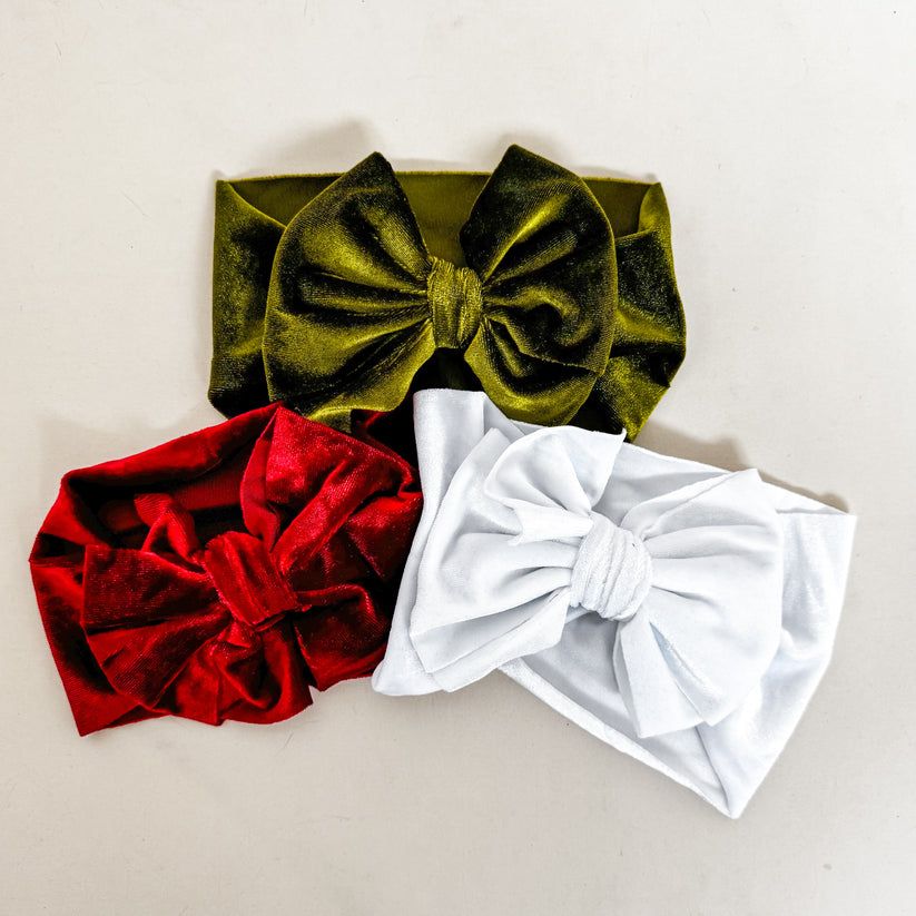 Velvet Bow Headband