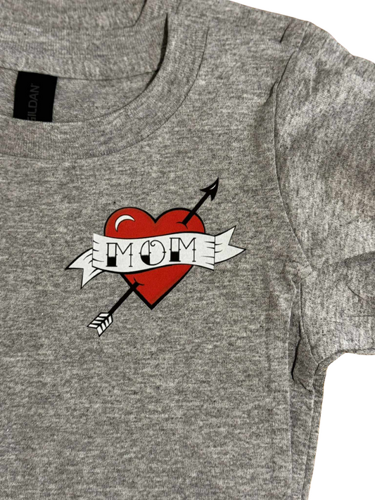 Mom Heart Tattoo Graphic Tee