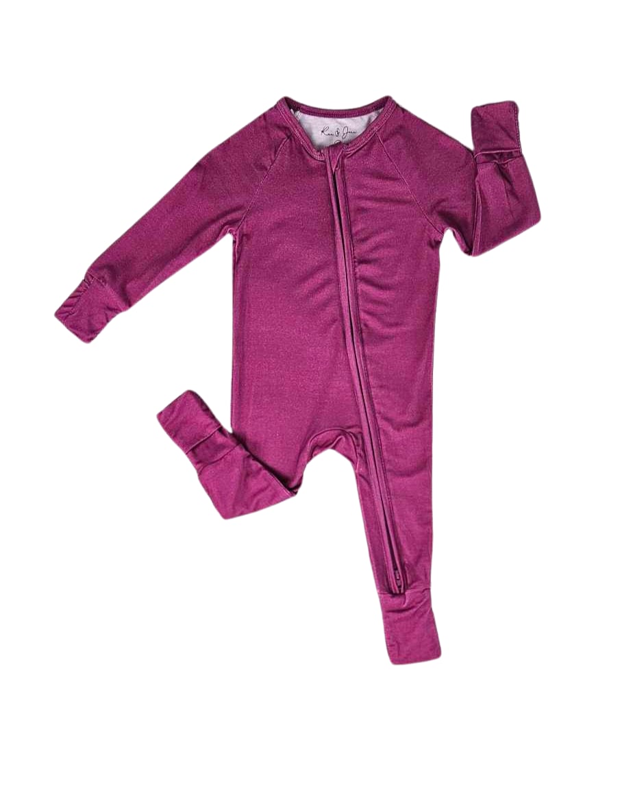 Raspberry Zip Footie