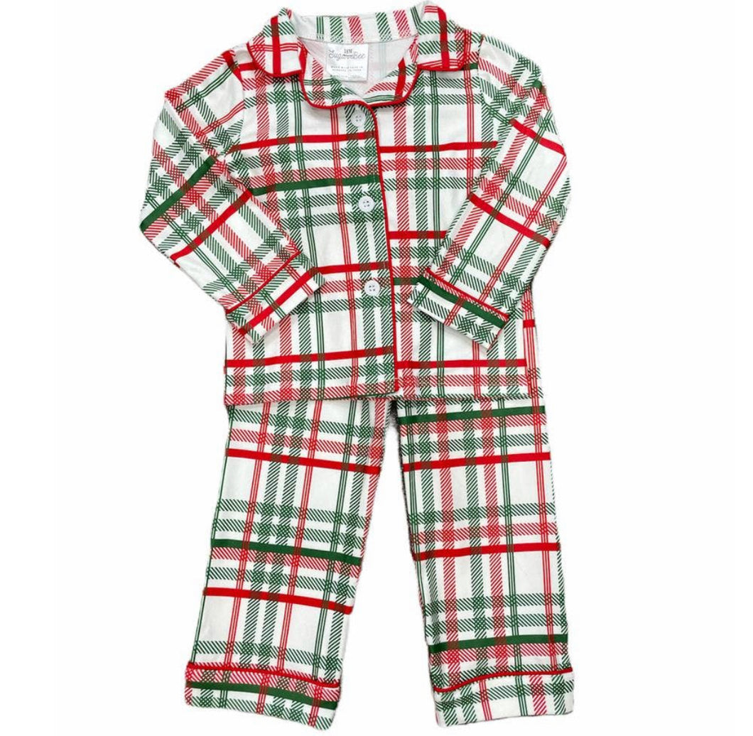 Christmas Plaid Button Down PJ’s