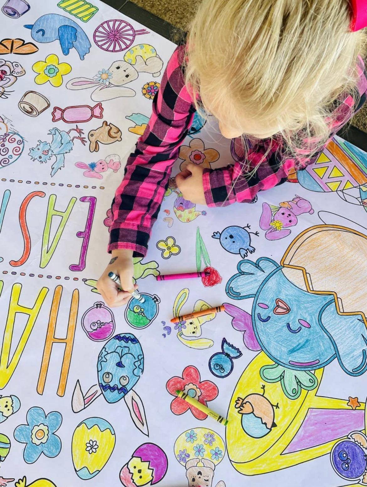 Easter Coloring Tablecloth