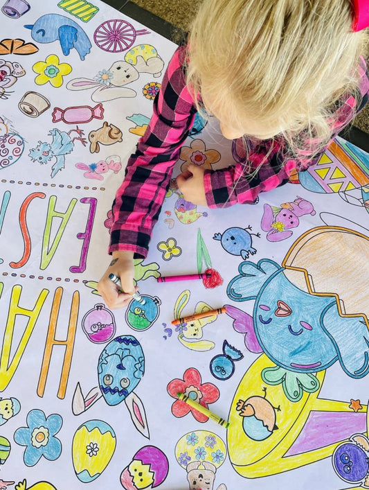 Easter Coloring Tablecloth